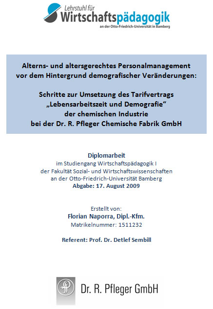 Diploarbeit Personalmanagement Demografie
